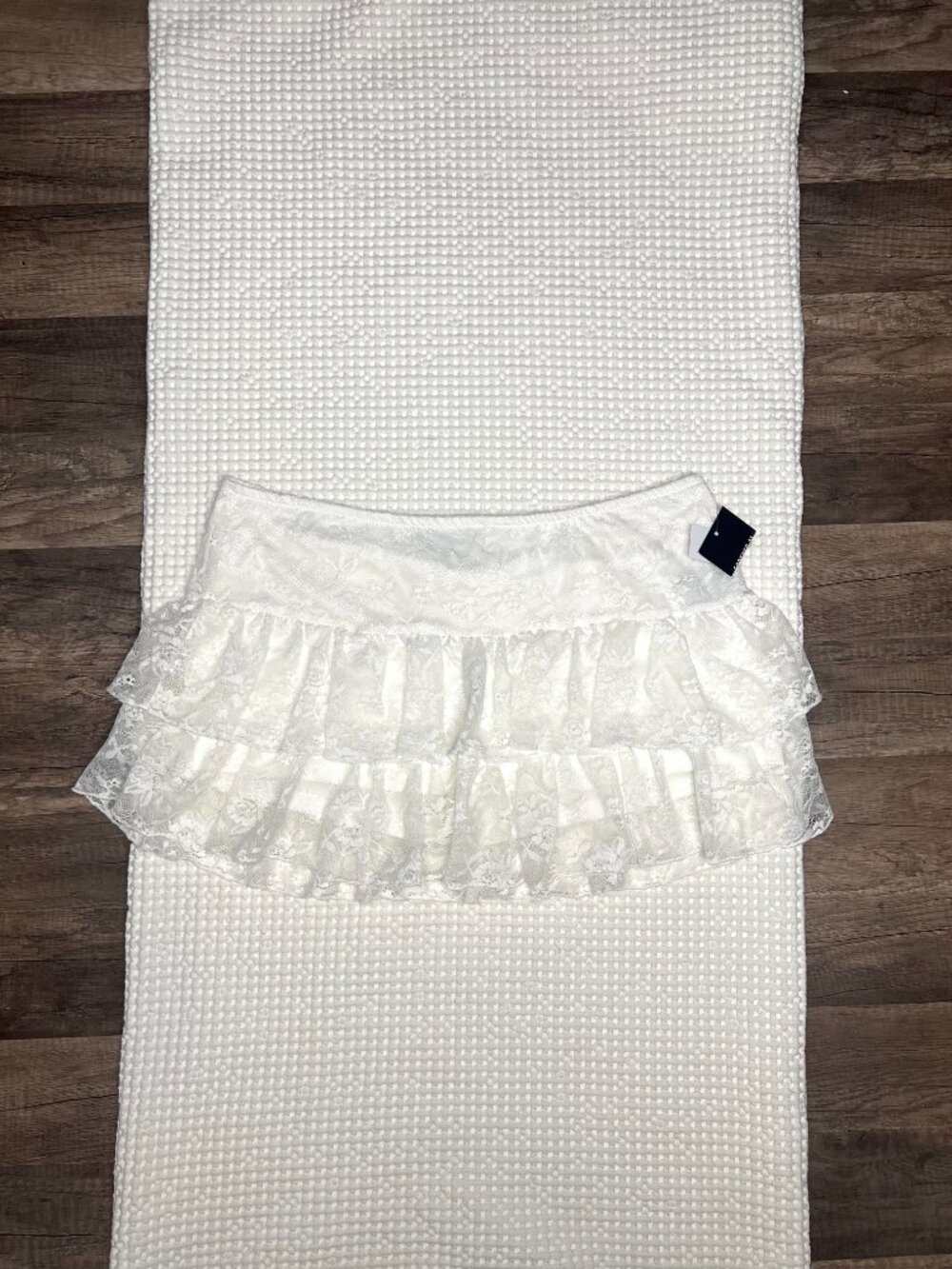 Forever 21 White Lace Skort XL New